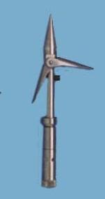 AB Biller New Twin Barb Rockpoint Stainless Steel Tip with Swivel Spinner Base & Short Barbs - 6mm