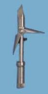 AB Biller New Twin Barb Tricut Stainless Steel Tip with Short Barbs - 6mm