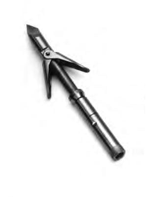 AB Biller New Twin Barb Tricut Stainless Steel Tip with Swivel Spinner Base & Short Barbs - 6mm