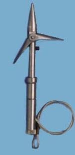 AB Biller New Detachable Twin Barb Rockpoint Stainless Steel Breakaway Tip with Swivel Spinner Base & Short Barbs - 6mm