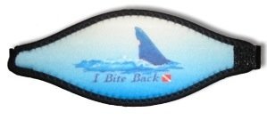 New Comfortable 5mm Neoprene Adjust-A-Strap for Your Scuba Diving & Snorkeling Mask - I Bite Back (Amphibious Outfitters)
