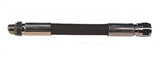 Trident New 6 Inch High Pressure Scuba Diving Hose (Black-Rubber)