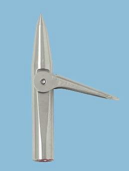 JBL New 825 Single Barb Stainless Steel Rockpoint Tip - 7mm Threads