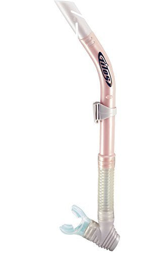 New Tilos Flexible Purge Splash Snorkel for Scuba Diving & Snorkeling - Pink