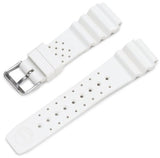St. Moritz Momentum Women's 18mm White Splash Natural Rubber Watch Band Twist & Splash Dive Watch with Free Watch Protector Valued at $12.95 Value
