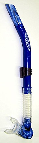 Tilos New Flexible Purge Splash Snorkel for Scuba Diving & Snorkeling - Blue Camo
