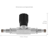 Scuba Diving Doubles Manifold Crossbar with Isolation Valve and Fine Threads for Hollis, XS Scuba, Thermo, Diverite, HOG & Sea Elite Modular Valves