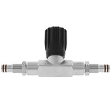 Scuba Diving Doubles Manifold Crossbar with Isolation Valve and Fine Threads for Hollis, XS Scuba, Thermo, Diverite, HOG & Sea Elite Modular Valves