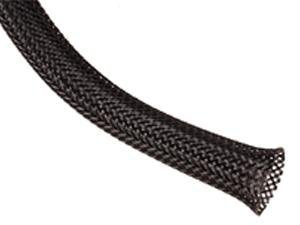 Trident New 37 Inch Tech Flex Braided Mesh Wrap for Scuba Diving Hose - Black