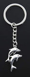 Double Dolphins Life-like Key Chain with Marine Life Underwater Ocean Theme