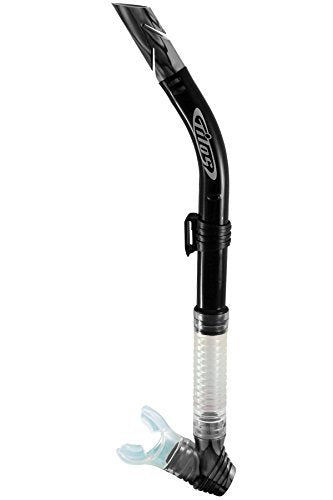New Tilos Flexible Purge Splash Snorkel for Scuba Diving & Snorkeling - Silver Camo