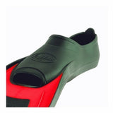 AERIS New Velocity Full Foot Scuba Diving & Snorkeling Fins - Red (Size 1-2/2X-Small)/RFA