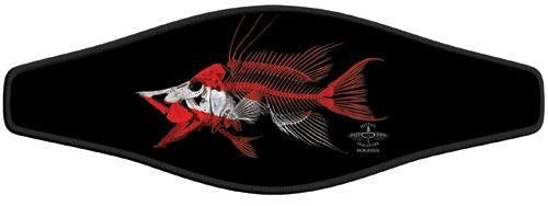 New Comfortable Neoprene Strap Wrapper for Your Scuba Diving & Snorkeling Mask - Hogfish Dive Flag (Deep Down)