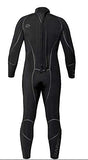 Bare 7mm Reactive Full Jumpsuit Wetsuit for Scuba Diving (Black Titan, 2XLS)