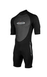Tilos New Men's 2mm Skin Chest Shorty Wetsuit - Black (Size Large)
