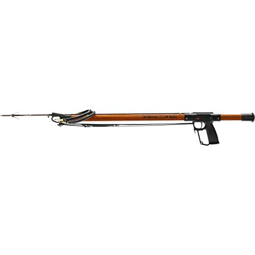 AB Biller 24in Snubnose Speargun- Mahogany for Scuba Diving and Spearfishing