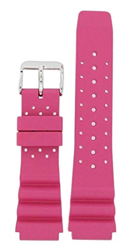St. Moritz Momentum 20mm Magenta Splash Natural Rubber Watch Band for The Twist and Splash Dive Watch