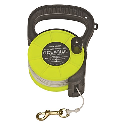Oceanus Engineering Anti-Fouling Scuba Diving, Cave, Tec, & Wreck Reel With Nylon Line, FL0251
