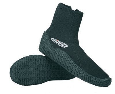 Tilos New 3.0mm Titanium Hydro Molded Sole Hi-Top Zippered Boots for Scuba Diving, Snorkeling & All Watersports (Size 9)