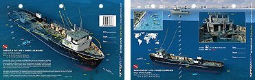 Innovative Scuba New Art to Media Underwater Waterproof 3D Dive Site Map - Miracle of Life in Fort Lauderdale, Florida (8.5 x 5.5 Inches) (21.6 x 15cm)/LID