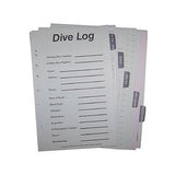 New Innovative Scuba Slimline (30% Smaller) 3 Ring Zippered Log Book Binder with Free Generic Log Insert ($12.95 Value) - Pink with Diver Down Flag