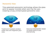 Tilos Single Lens Panoramic Large Wide View Mask for Scuba Diving & Snorkeling