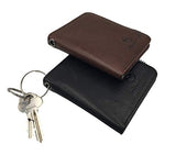 Momentum Men’s Bramante Bifold, Black | Natural Italian Leather | Vegetable Tanned | RFID Blocking | 7 Card Slots
