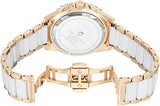 Momentum Women's Stainless Steel Japanese-Quartz Diving Watch with Ceramic Strap, Rose Gold, 13 (Model: 1M-DN67WS0C)