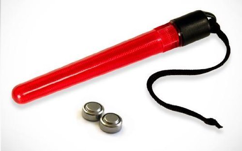 Trident New Flashing Lazer-Stik Lightstick Marker with Batteries for Scuba Divers, Snorkelers and Boaters (Red)
