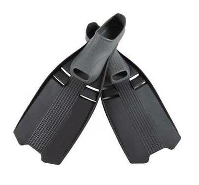 Trident New Full Foot Scuba Diving & Snorkeling Fins - Black (Size 9-10/Large)