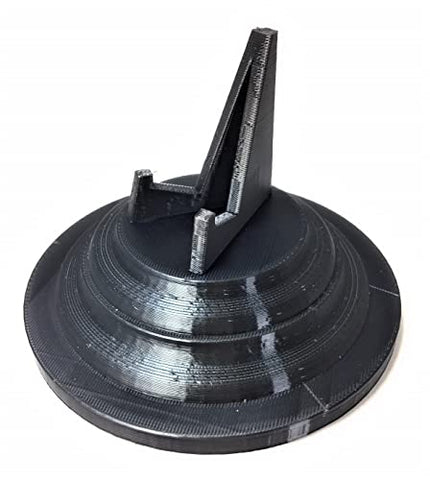 Beautiful 3D Printed Megalodon Shark Tooth Display Stand with a 4-5/8" Round Base