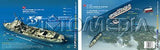 Innovative Scuba Concepts New Art to Media Underwater Waterproof 3D Dive Site Map - Arthur W Radford & Gregory Poole in Delaware/New Jersey (8.5 x 5.5 Inches) (21.6 x 15cm)