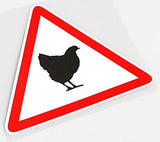 Chicken Life Vinyl Decal Car Sticker with Hen - 5.12" x 4.41"