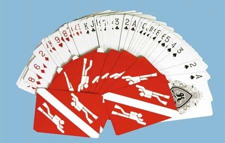 New Waterproof Scuba Diving Playing Cards with Case