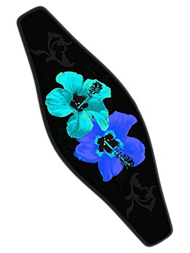 Innovative Strap Wrapper Neoprene Mask Strap Cover Blue Hibiscus