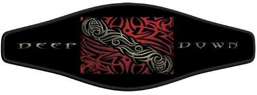 New Comfortable Neoprene Strap Wrapper for Your Scuba Diving & Snorkeling Mask - Tribal Dive Flag (Deep Down)