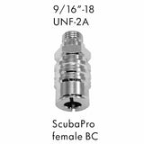 New Adapter Converts Scuba Diving Regulator Hose to ScubaPro Air 2 BCD Inflator Hose