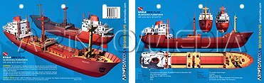 New Art to Media Underwater Waterproof 3D Dive Site Map - Eagle Deck in Islamorada, Florida (8.5 x 5.5 Inches) (21.6 x 15cm)