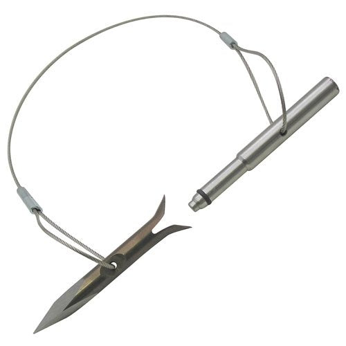 JBL New 874 Stainless Steel 4" (102mm) Slip Tip with 1/16" Cable (Complete Assembly) - 5/16" Threads/FBM
