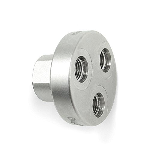 OmniSwivel LP Y-Block: 3 Port 3/8-inch F = 1 Port 9/16-Inch F