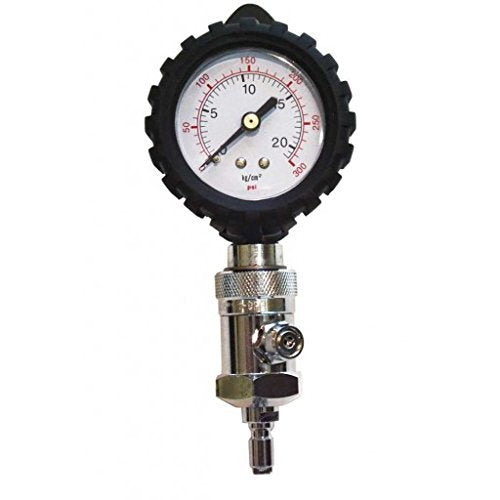 Hog 300 PSI Intermediate Pressure Gauge for Standard Low Pressure Inflator Hose