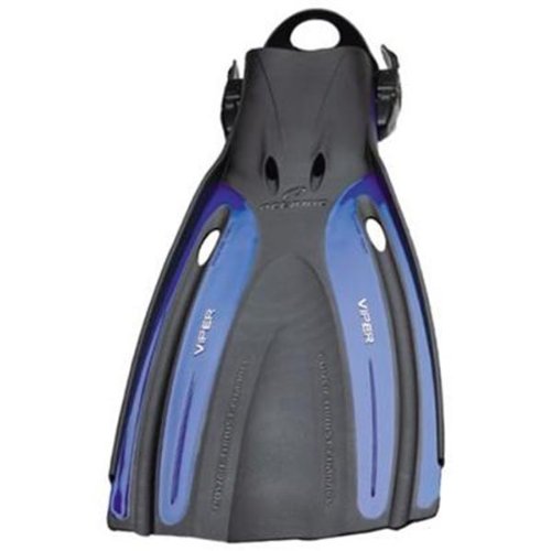 Oceanic New Viper Open Heel Scuba Diving Fins - Blue (Size 9-11/Regular)