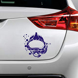 Scuba Diving Vinyl Decal Car Sticker with Kirby Morgan Superlite Commercial Diving Helmet - 6.54" x 5.94"