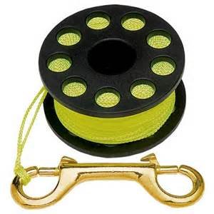 New Cave & Wreck Scuba Diving Finger Spool Reel (65')