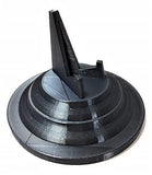 Beautiful 3D Printed Megalodon Shark Tooth Display Stand with a 4-5/8" Round Base