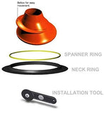 WATER PROOF FACING REALITY Waterproof Quickseal Kit for an Integrated Quick Change Silicone Neck Seal - Orange