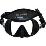 Oceanic New Accent Scuba Diving & Snorkeling Mask (Black Frame with Black Skirt) with Free Neoprene Comfort Strap ($12.95 Value)