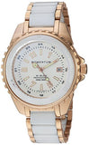 Momentum Women's Stainless Steel Japanese-Quartz Diving Watch with Ceramic Strap, Rose Gold, 13 (Model: 1M-DN67WS0C)