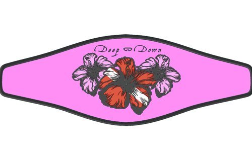 Innovative Pink Hibiscus Dive Flag Slap Strap