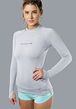 Lavacore LAVASKIN Women's Scuba Diving Long Sleeve Shirt Rash Guard (Grey, Small (UK-10 / US-6))